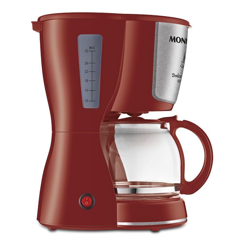 Cafeteira Elétrica Mondial Dolce Arome Inox 220v Vermelho