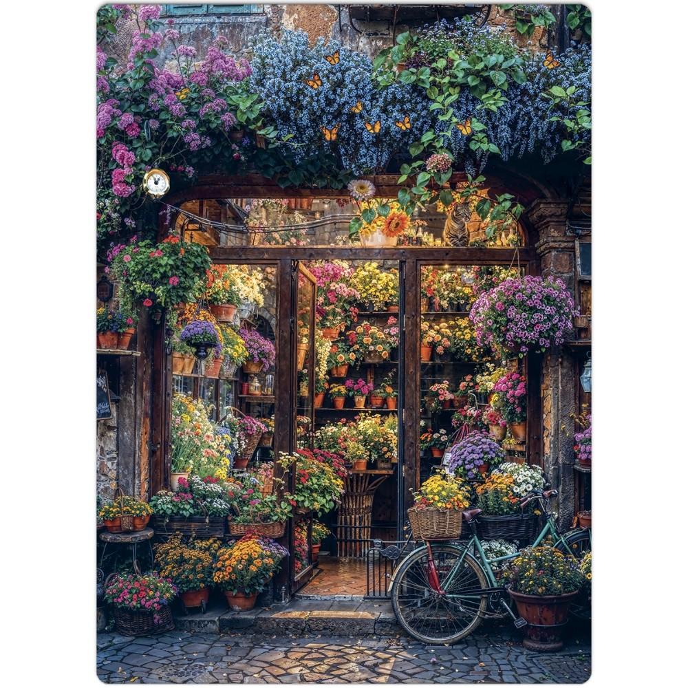 Quebra Cabeça Nano Floricultura 500 Peças Pequenas Toyster Game Office Flores Cor Bicicleta Ia Mini