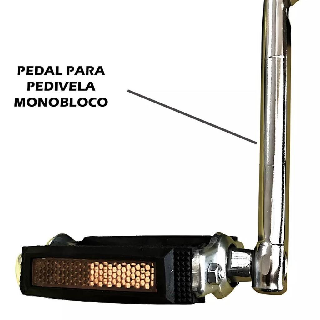 Pedal Plataforma Bicicleta Antiga Retrô Alvorada Rosca Fina 1/2