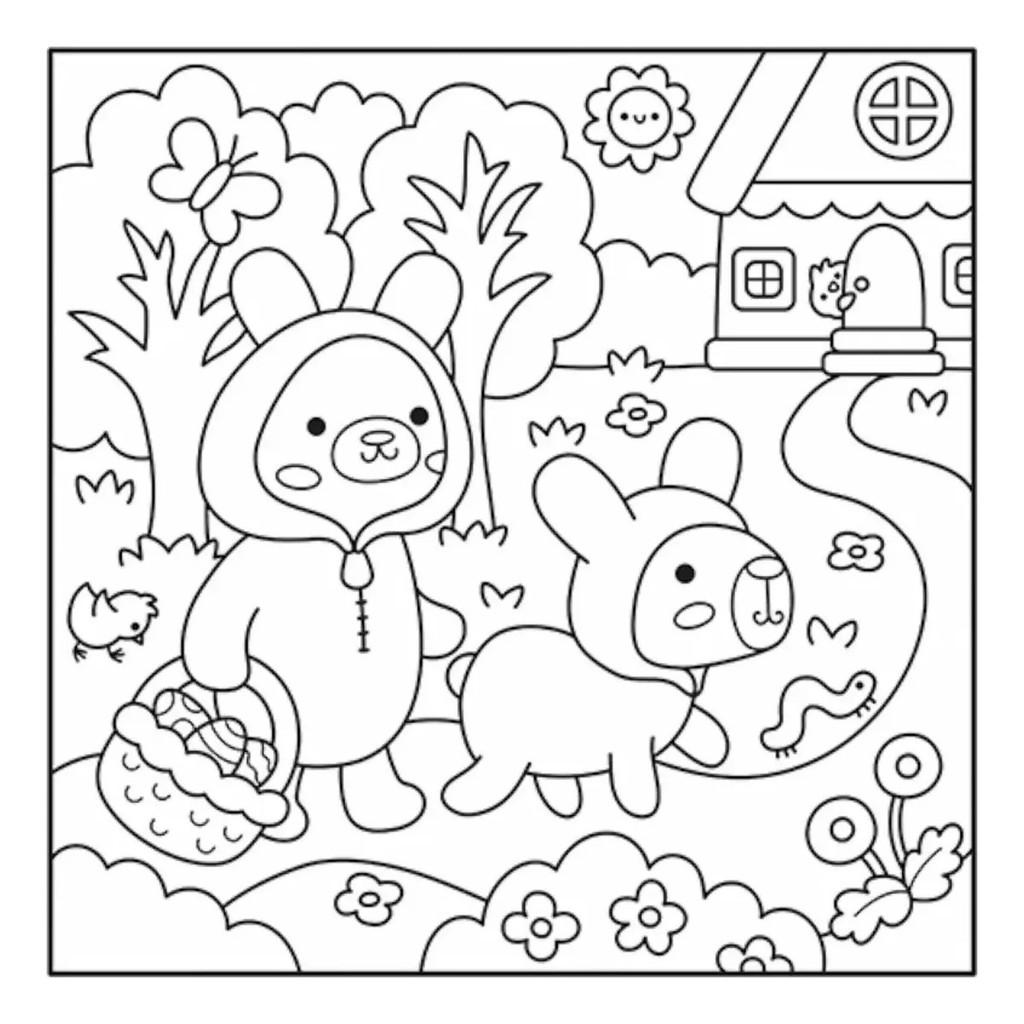 Livro Comfy Cozy Books Fuzzy And Cute Para Colorir