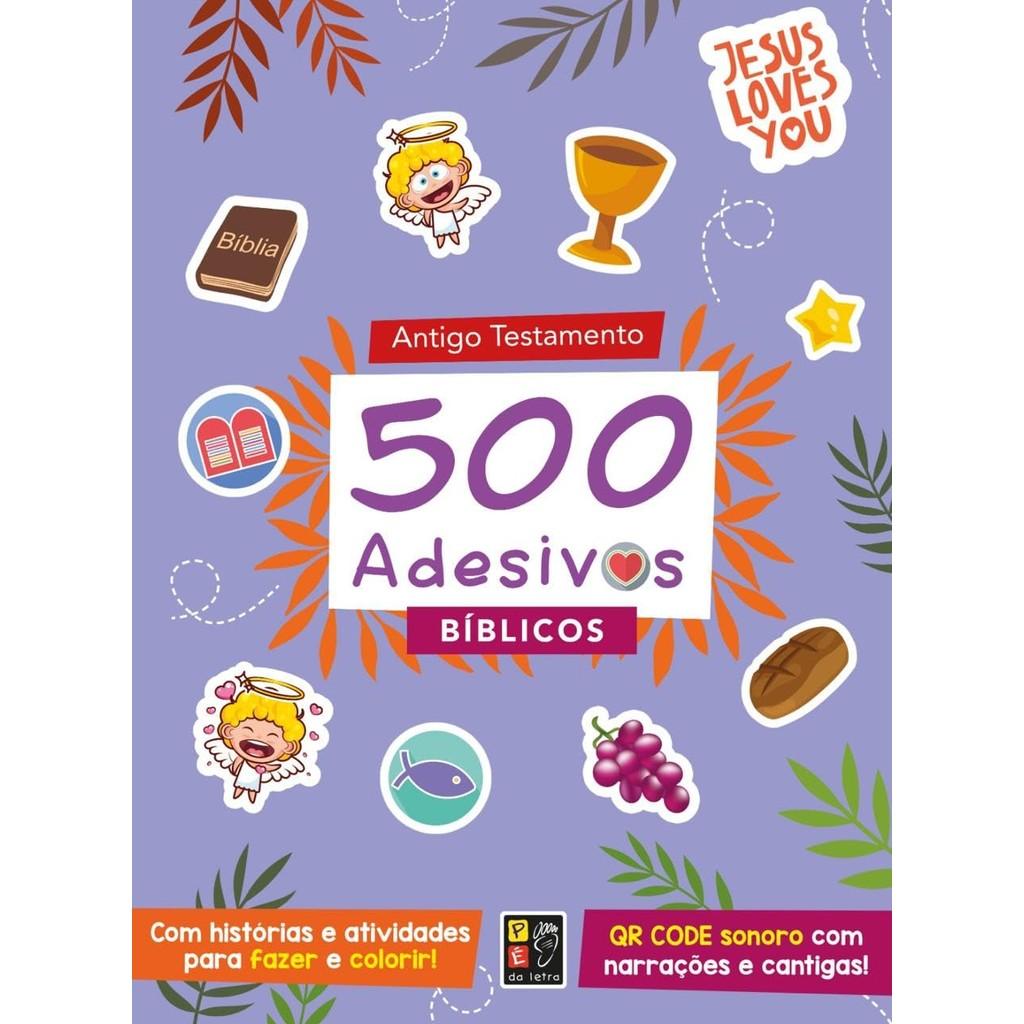 Kit Com 1000 Adesivos Bíblicos Antigo E Novo Testamento