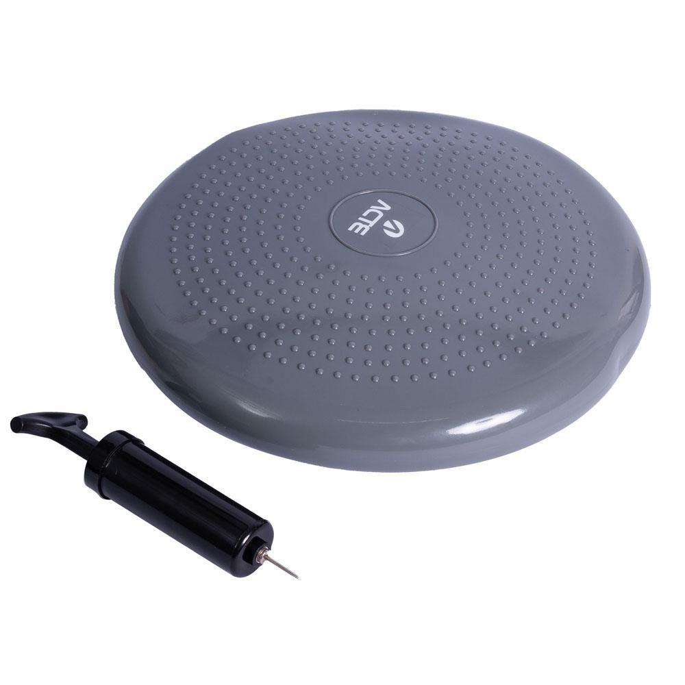 Disco De Equilíbrio 33 Cm Pvc Massageador T6 Cinza Acte