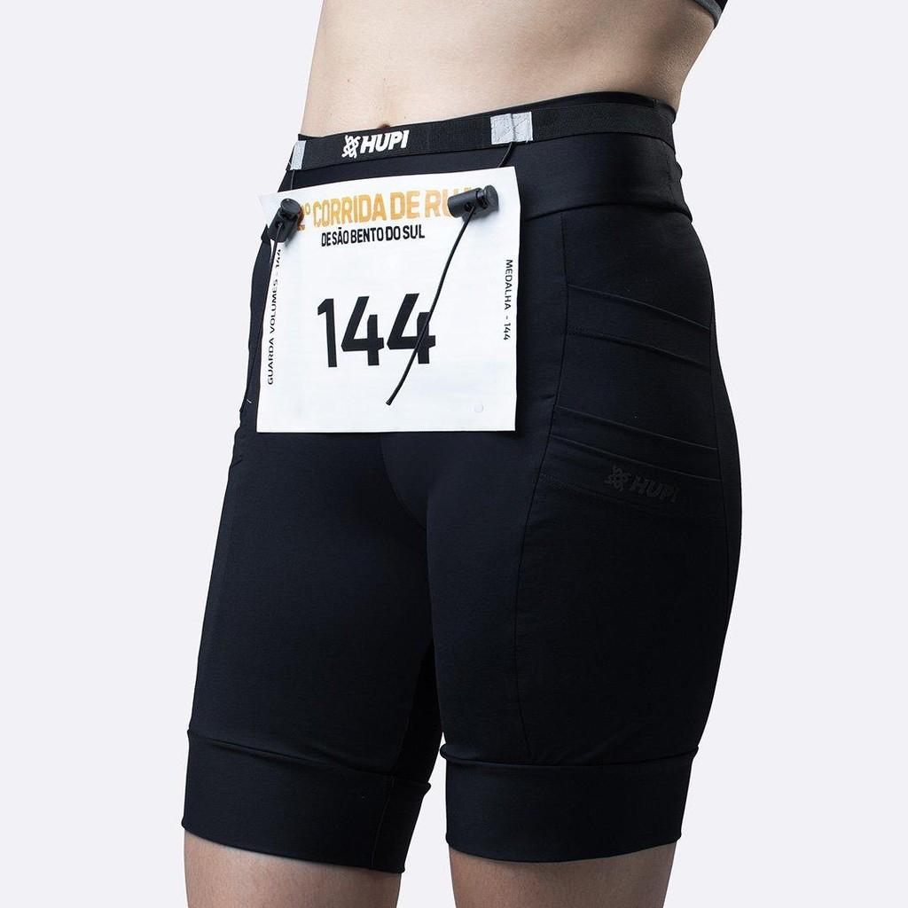 Cinto De Corrida Porta Número Hupi Running All Black