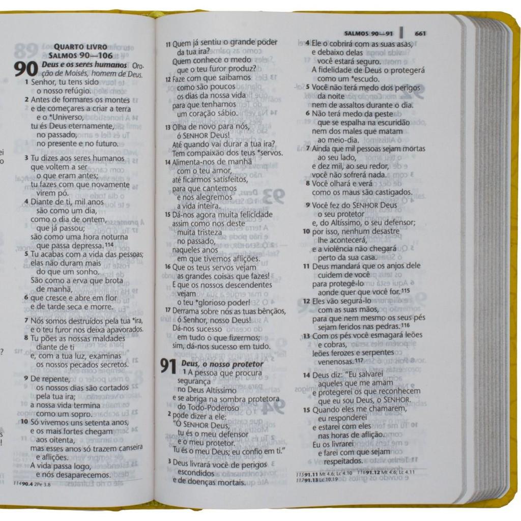 Bíblia Sagrada Ntlh Letra Grande Capa Dura Filipenses 4 13 Amarelo