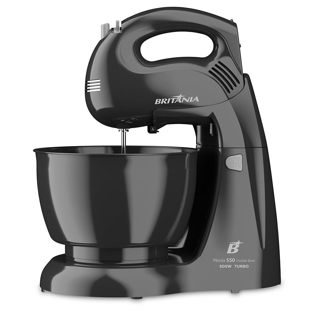 Batedeira Britânia Turbo Double Bowl Pérola 500W 2 Tigelas