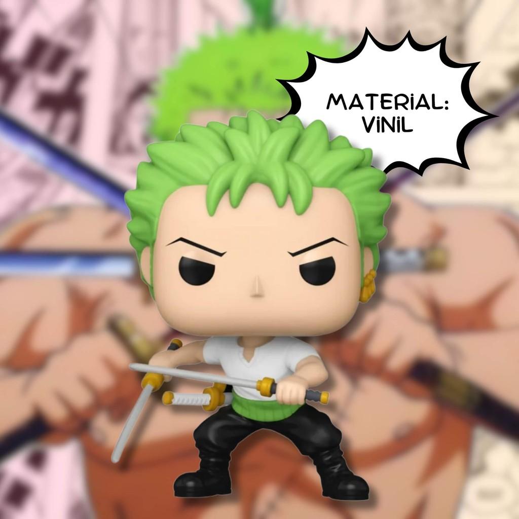 Boneco Original Funko Pop One Piece Zoro Com Duas Espadas 1775 Anime Figura De Ação Brinquedo Vinil