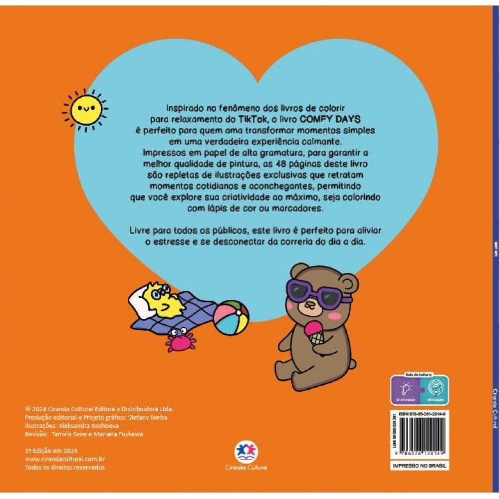 Livro Comfy Days - Livro De Colorir