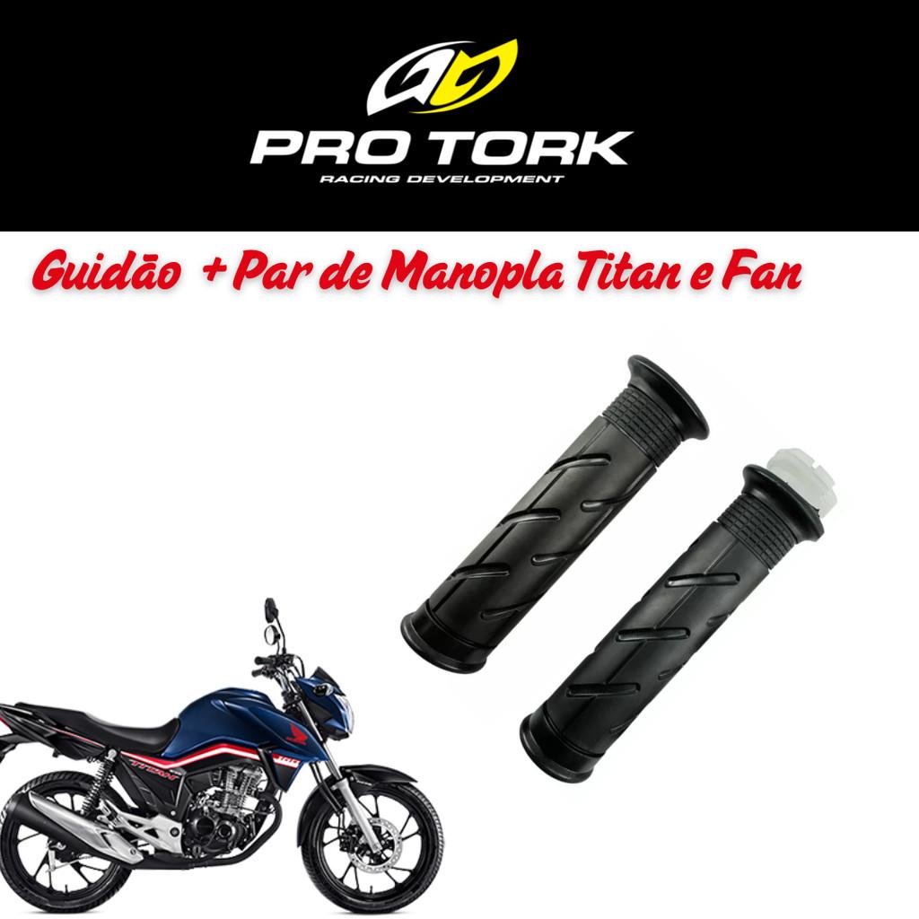Guidão Bike Moto Cg Fan Titan 125 150 160 14 A 21 Mod Original PRO Tork + Par De Manopla