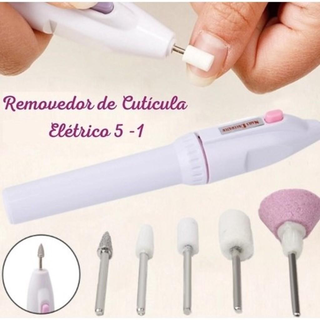 Kit Removedor De Cutículas E Lixa Eletrônica Portátil Lixadeira Unha Elétrica Profissional