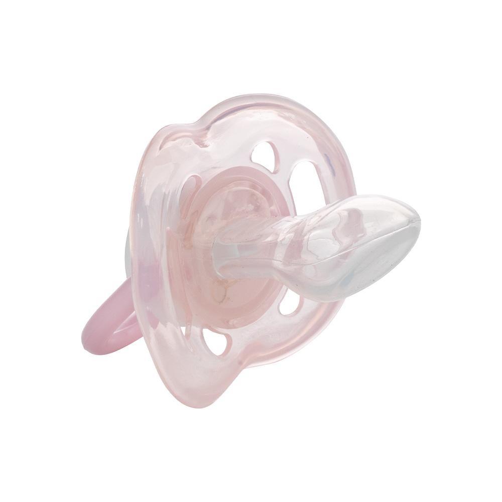 Chupeta Decorada Ursa Bear Rosa Menina Plasutil