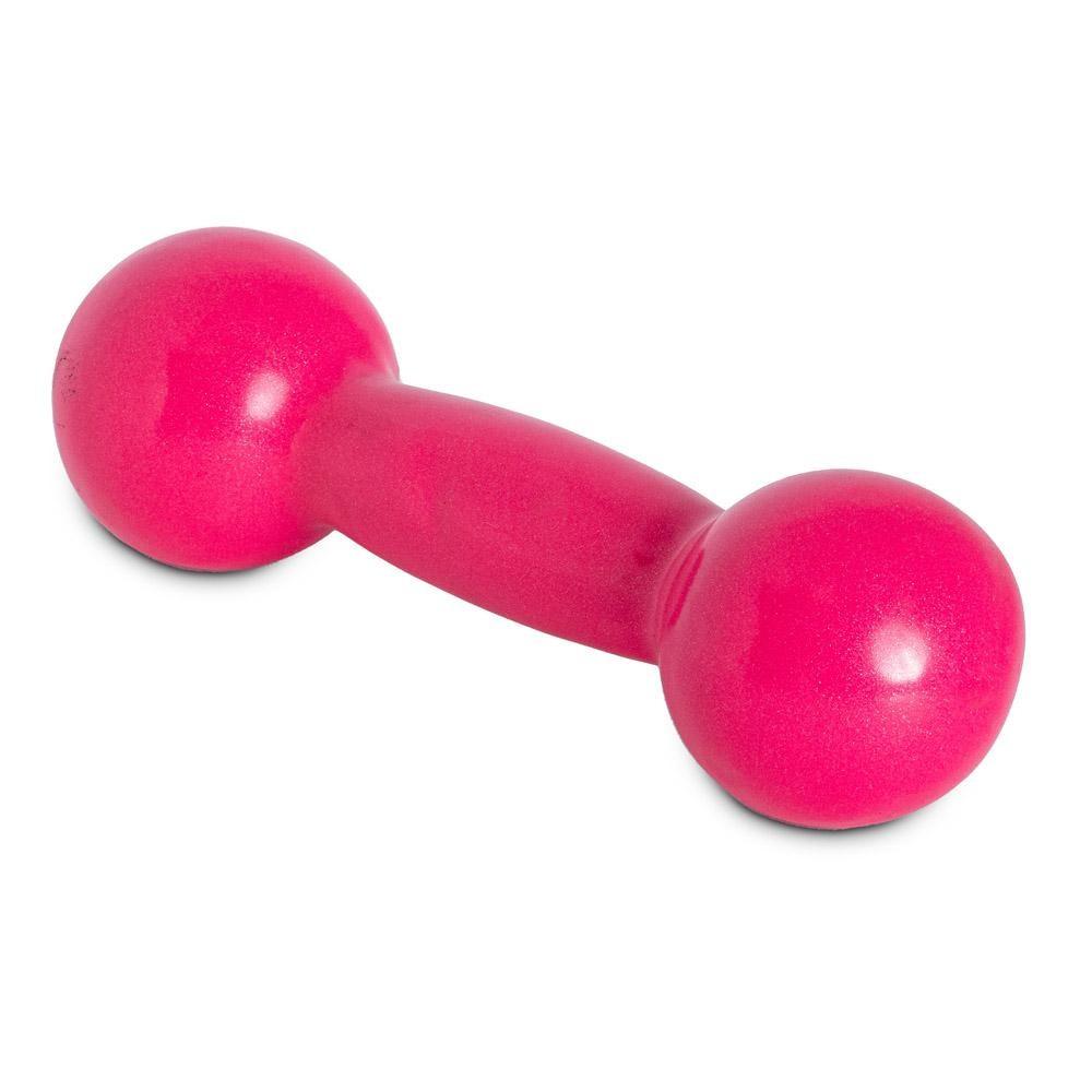 Halter Emborrachado 2kg Ferro Fundido Pvc Rosa S2 Acte
