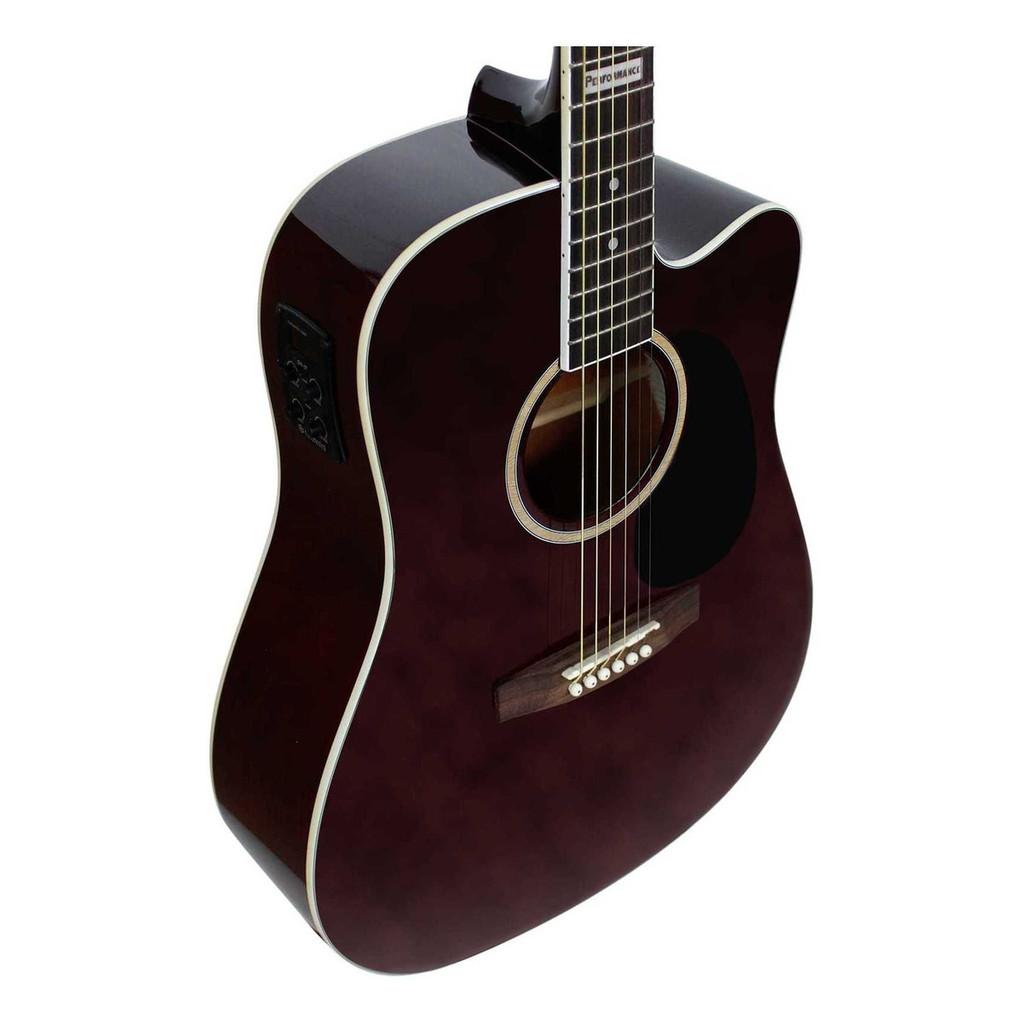 Violão Giannini Gf1d Ceq Tdw Trans Dark Wine Performance