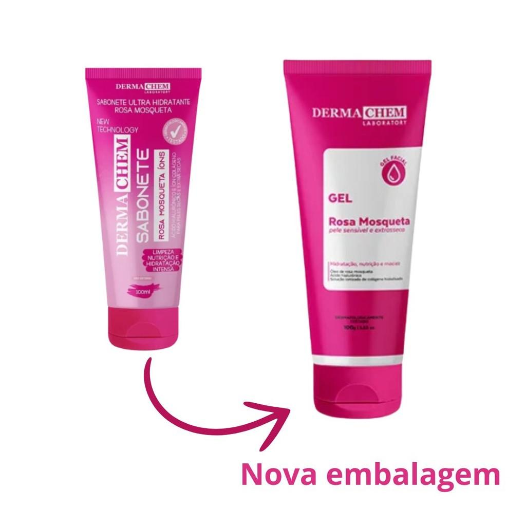 Gel Facial Antiressecamento Rosa Mosqueta Ions Dermachem 100