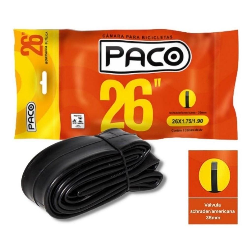 2 Pneus Levorin Excess Ex Aro 26x1.95 + 2 Câmaras Aro 26 Paco Bico Brosso
