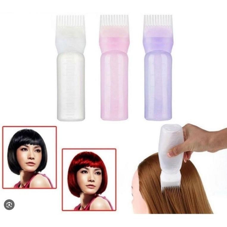Pente Frasco Aplicador De Tintura P/Cabelo Cor Aleatório