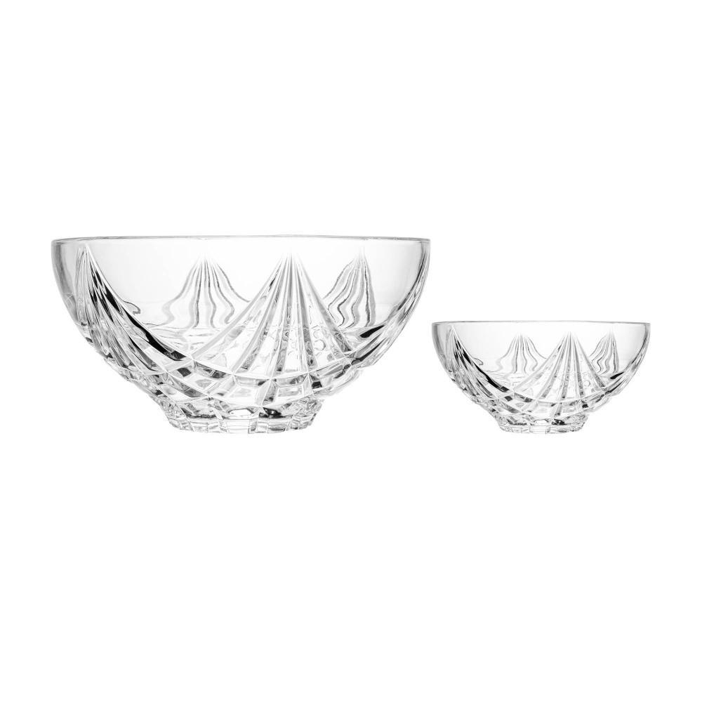 Conjunto 7 Peças Para Sobremesa De Vidro Sun Wolff Mesa Presente Decoração Requintado Sofisticado Confeitaria Sobremesas