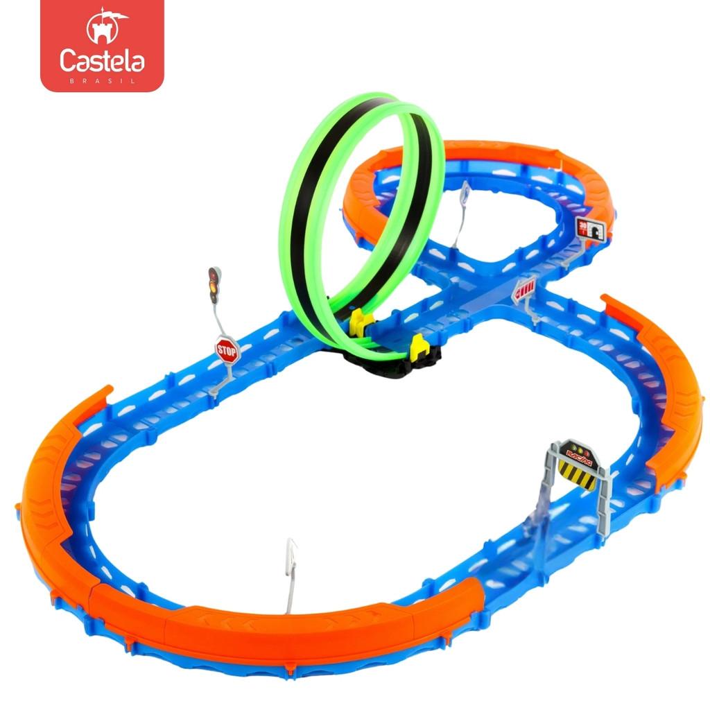Pista De Carrinho Com Looping Que Brilha No Escuro Castela Brasil