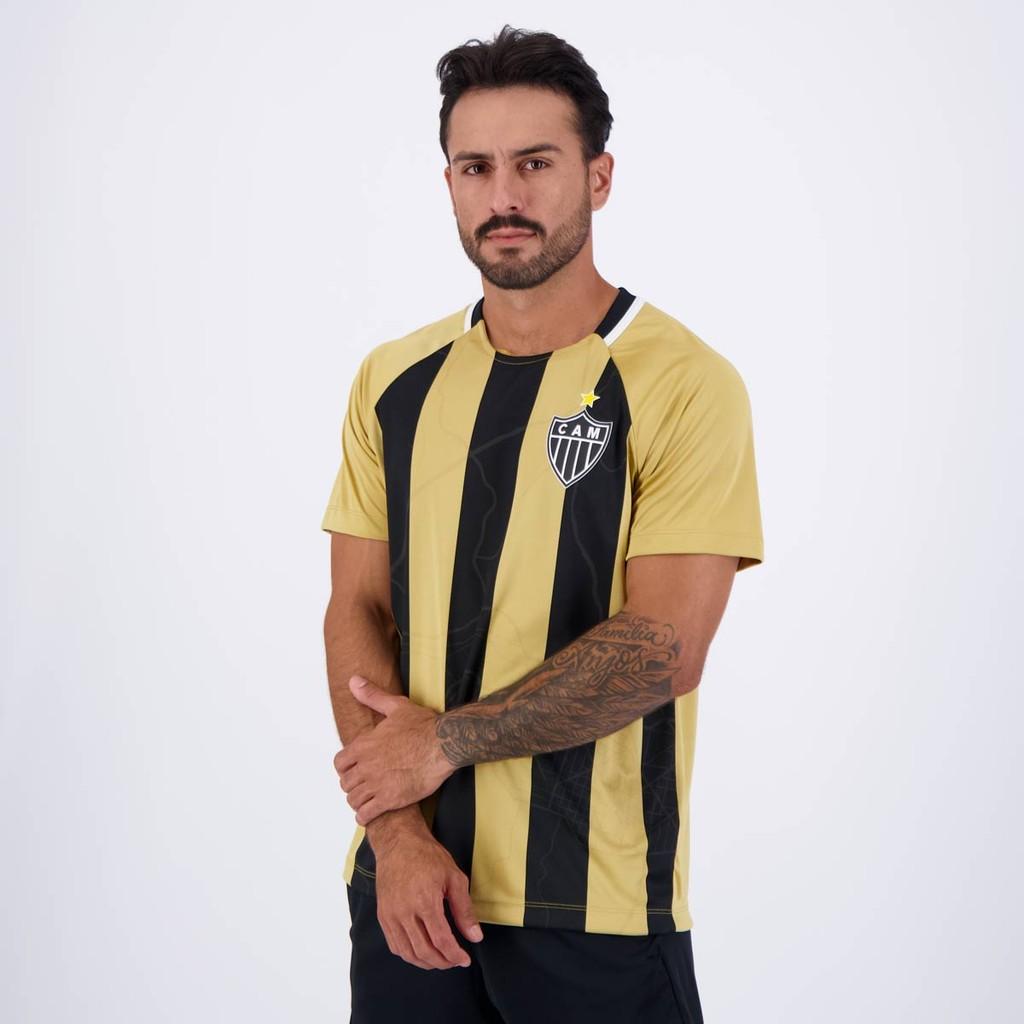 Camisa Atlético Mineiro Euforia Dourada E Preta