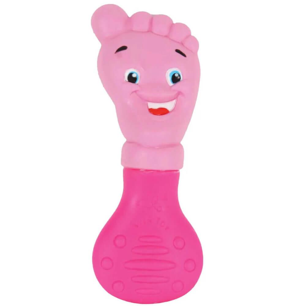 Mordedor Bebê Vila Toy Pezinho Rosa