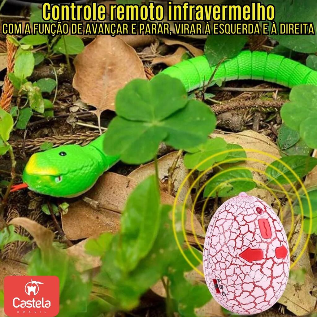 Brinquedo Cobra Controle Remoto Realista Infantil - Castela