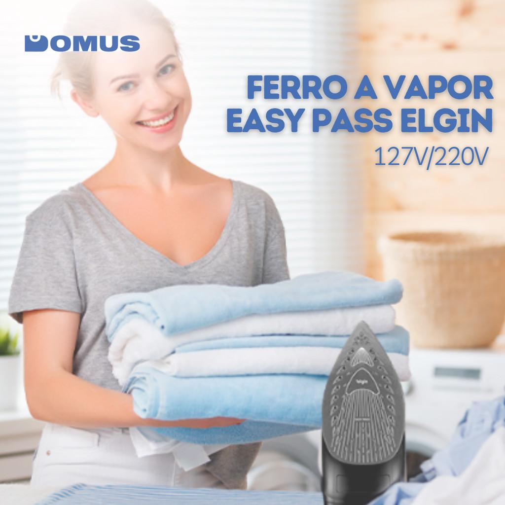 Ferro A Vapor Elgin Easy Pass 200ml 5 Níveis De Calor Spray Frontal