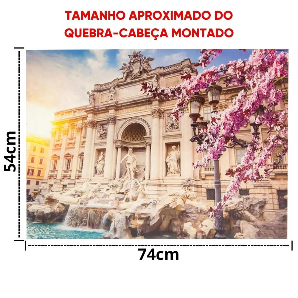 Quebra Cabeça Fontana Di Trevi 1000 Peças Pais E Filhos Puzzle Paisagem Ponto Turístico Roma Itália