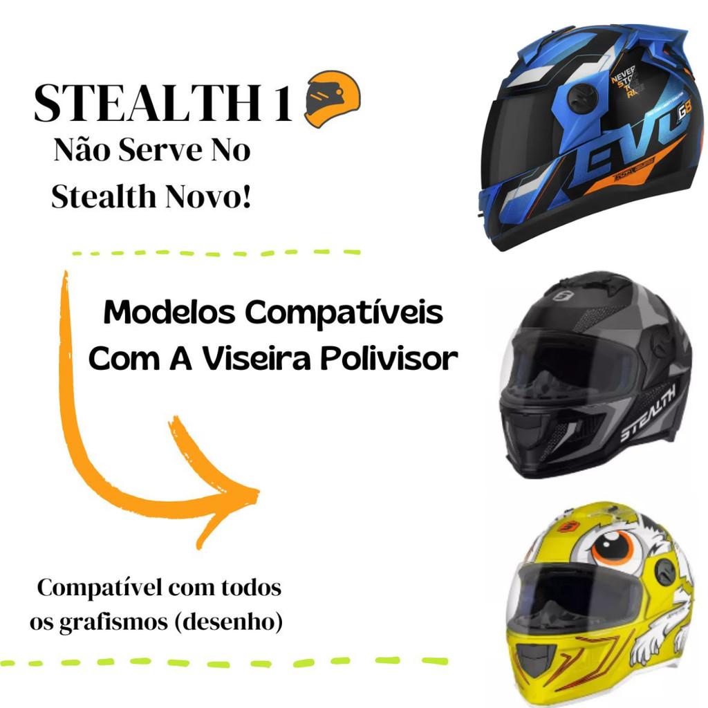 Viseira Camaleão Polivisor P/Capacete PRO Tork 788 Evolution G8 + Botões Laterais