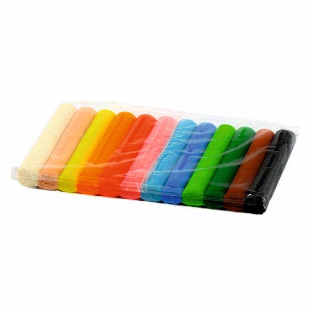 Massinha De Modelar Escolar 12 Cores Soft Acrilex Infantil Cor Colorido