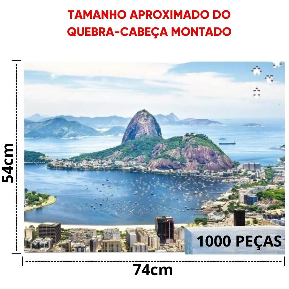 Quebra Cabeça Rio De Janeiro 1000 Peças Pais E Filhos Puzzle Ponto Turístico Brasil Pão De Açucar Rj