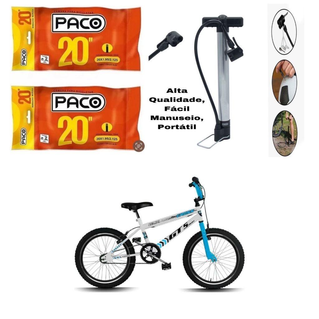 Camara De Ar Bicicleta Aro 20 Paco Bico Grosso 33mm Cross Mtb Bmx