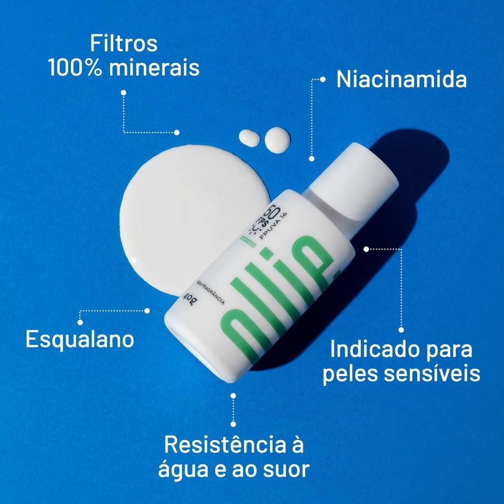 Ollie Protetor Solar Mineral Fluido FPS 50 Fpuva 16