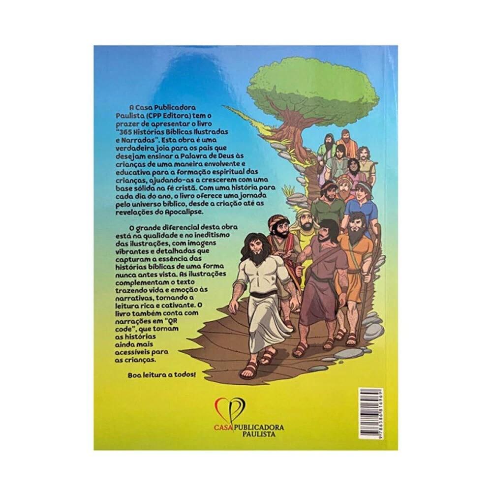 365 Histórias Bíblicas Ilustrada E Narradas Brochura
