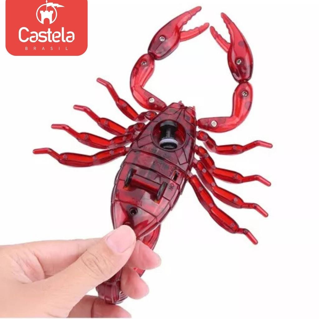 Brinquedo Escorpião Vermelho De Controle Remoto C/Luz - Castela