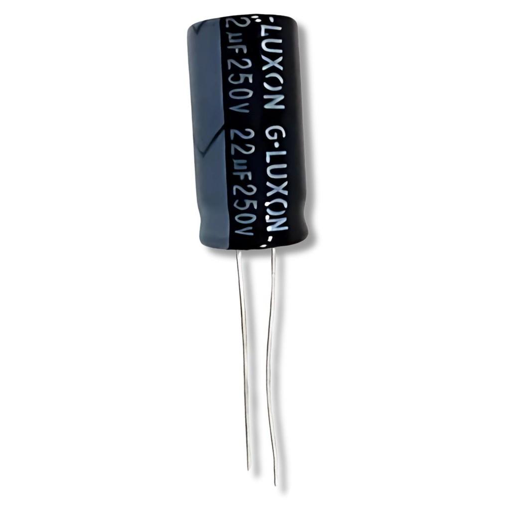 Kit 4 Capacitores Eletrolítico 22UF 250V Para Corneta E 3 Capacitores 2M2 250V Para Super Tweeter