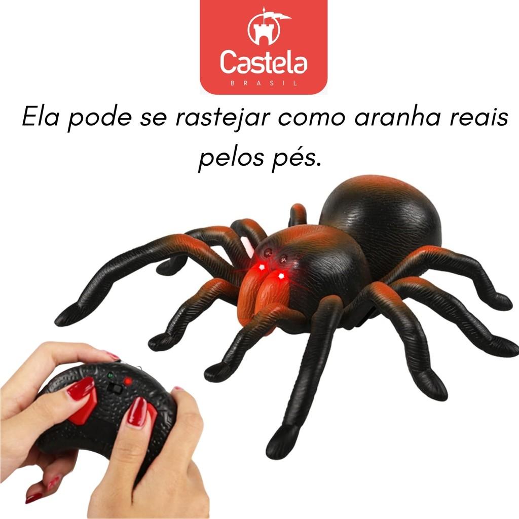 Brinquedo Aranha Controle Remoto Tarântula Infravermelho C/Luz - Castela