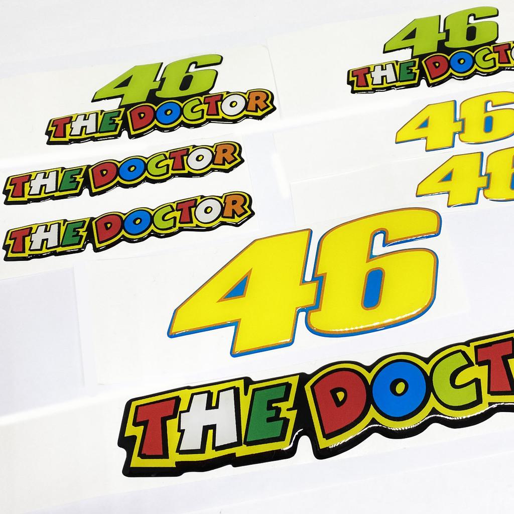 Kit De Adesivos Para Capacete 46 The Doctor Resinado