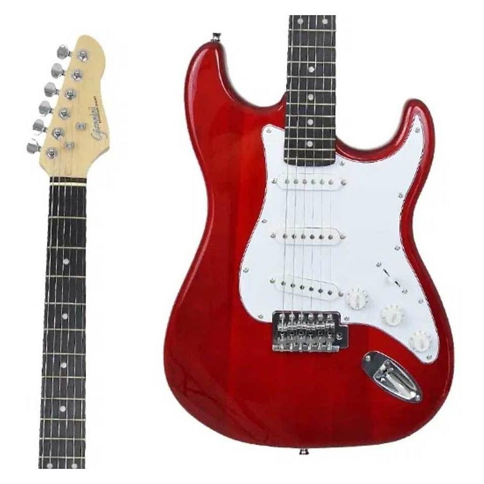 Guitarra Giannini G100 Trd/wh Translucent Red+ Kit Capa Cabo