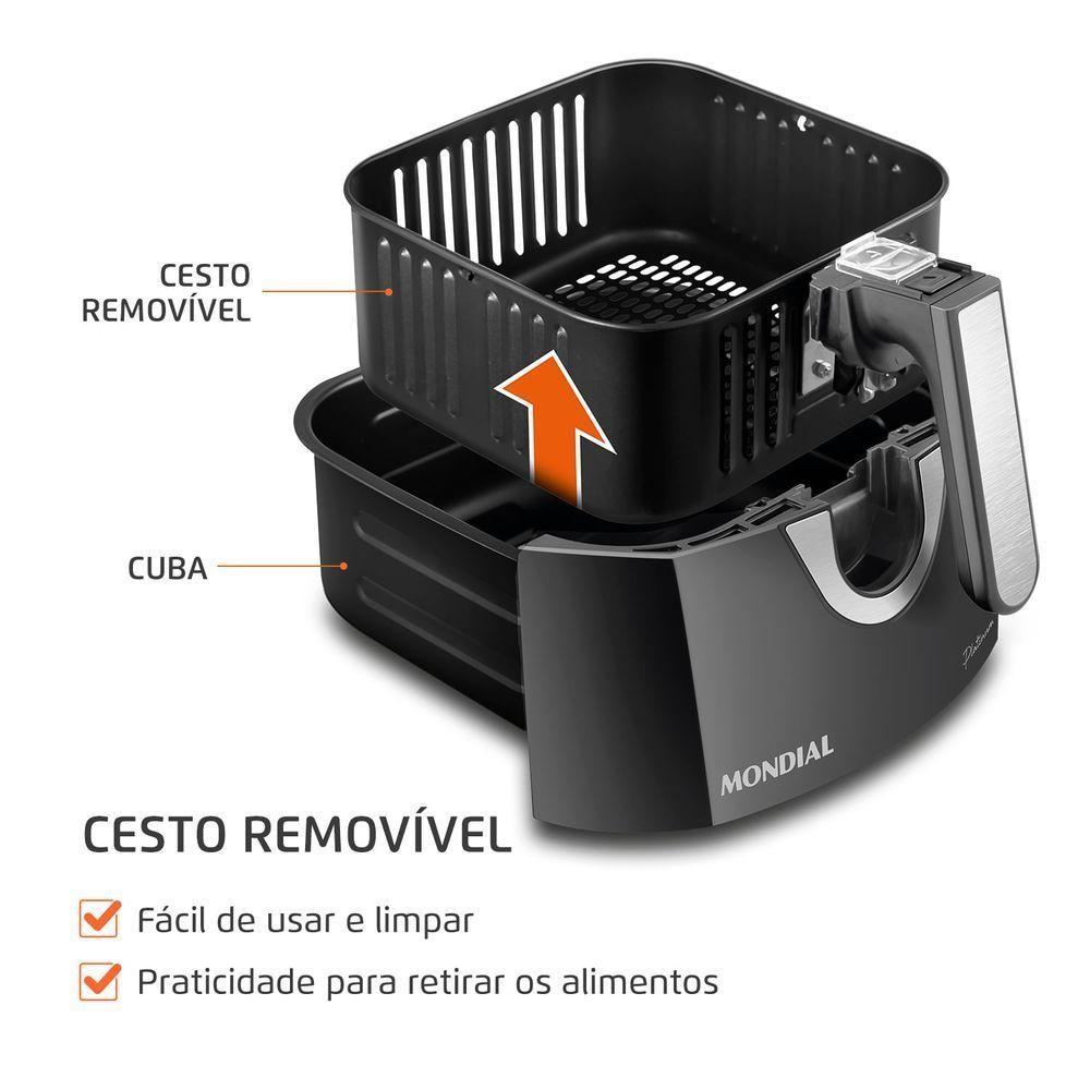 Fritadeira Sem Óleo Air Fryer 4l Mondial Afn-40-pi Air Fryer Afn-40-pi 220v-60hz