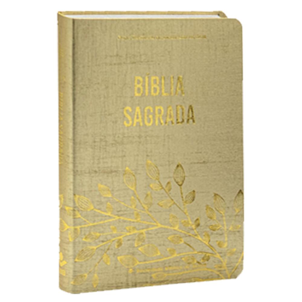 Bíblia Sagrada Ntlh Letra Grande Capa Cristal Dourado