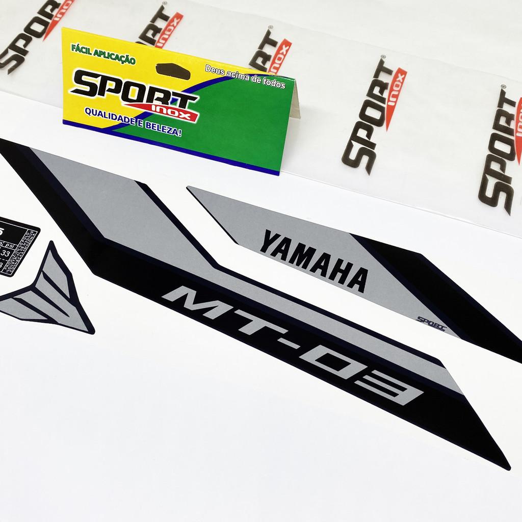 Adesivos Mt-03 2023/2024 Moto Preta + Emblemas Logo Yamaha