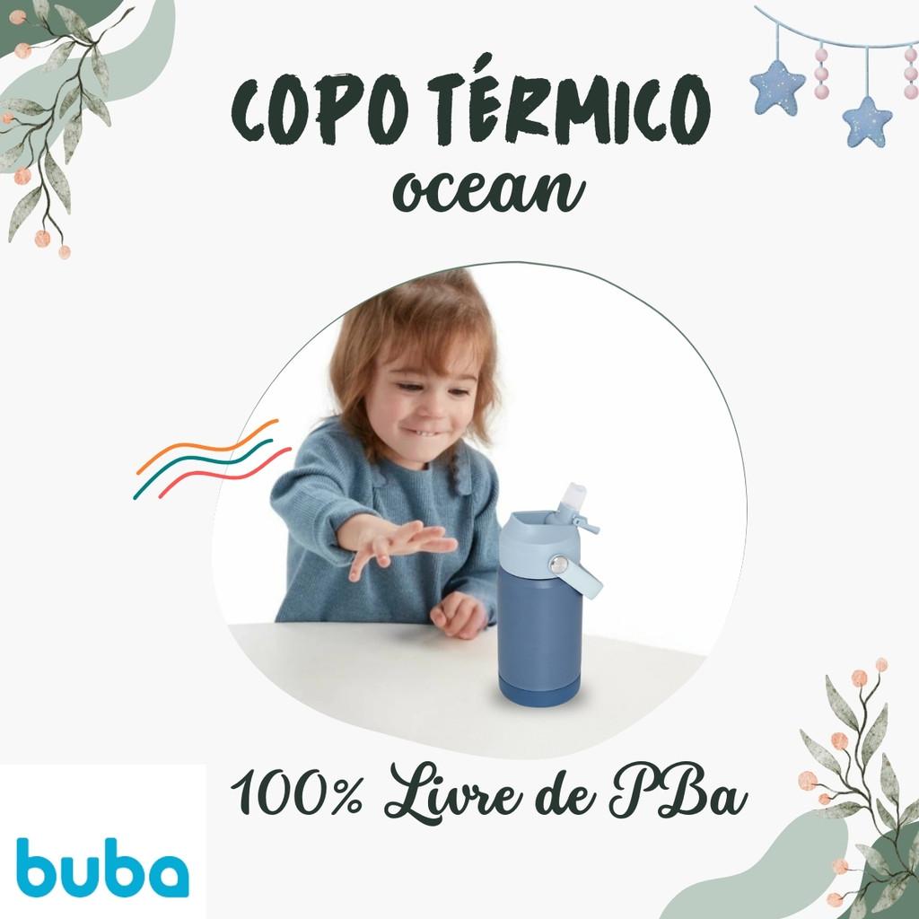 Copo Térmico Parede Dupla Com Canudo - Buba