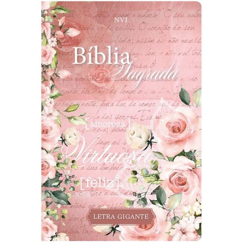 Bíblia Sagrada Mulher Virtuosa Nvi Letra Gigante Capa Dura