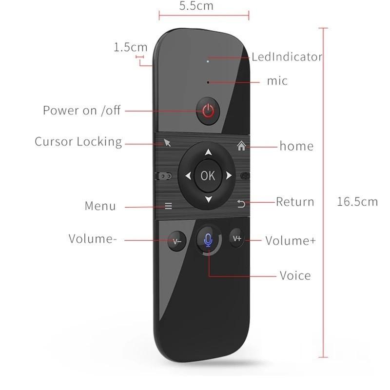 Wechip W1 2.4g Air Mouse Teclado Sem Fio Controle Remoto