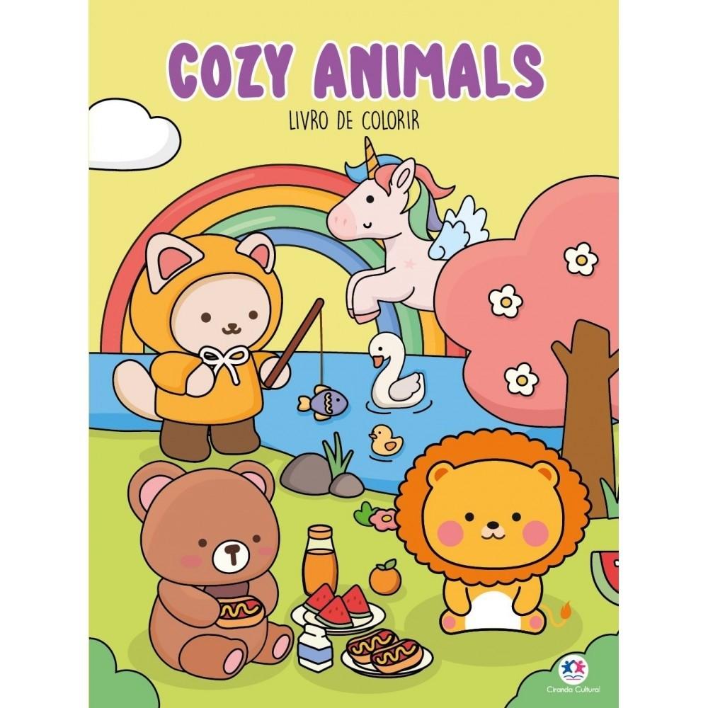 Livro Infatil De Colorir Cozy Animals