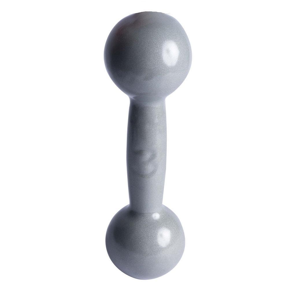 Halter Emborrachado 3kg Ferro Fundido Pvc S3 Cinza Acte