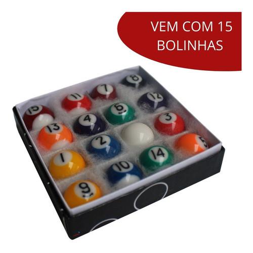 Mini Mesa De Bilhar Portátil 51x30cm Diversão Compacta Em Qualquer Lugar