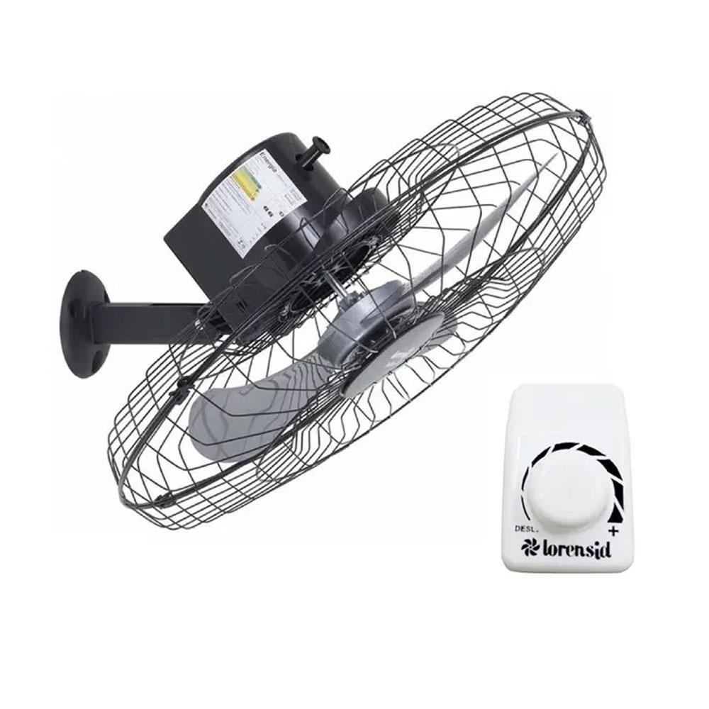 Ventilador Tufão Loren Sid Sprint P/parede 60cm Preto Bivolt