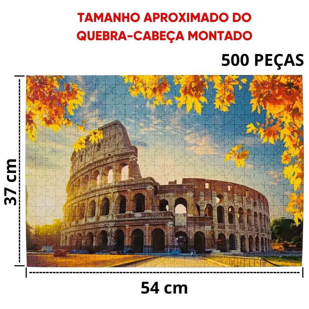 Quebra Cabeça Coliseu No Outono 500 Peças Pais E Filhos Puzzle Paisagem Ponto Turístico Roma Itália