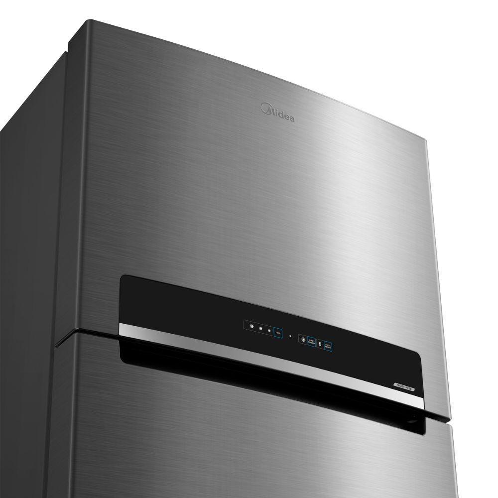 Geladeira Midea Frost Free Duplex 473L Inverter Rt611evk Inox Bivolt
