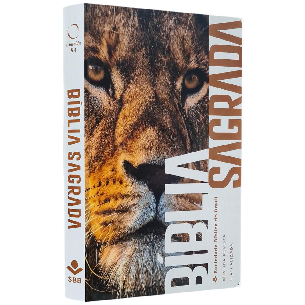 Bíblia Sagrada Ara Letra Normal Capa Dura Leão